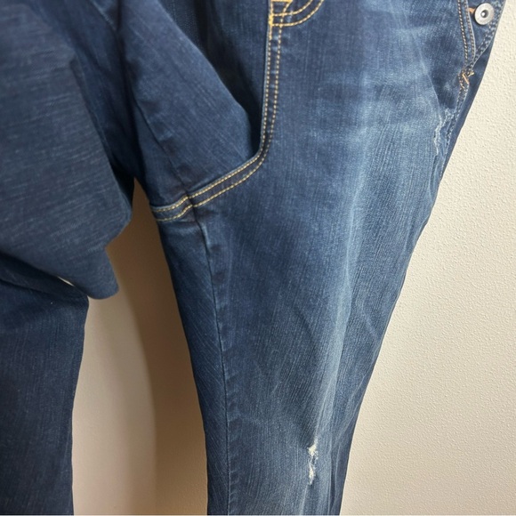 Torrid Womens 18 Denim Bib Overalls Straight Leg Farm Casual Barn Classic Plus - Picture 8 of 16